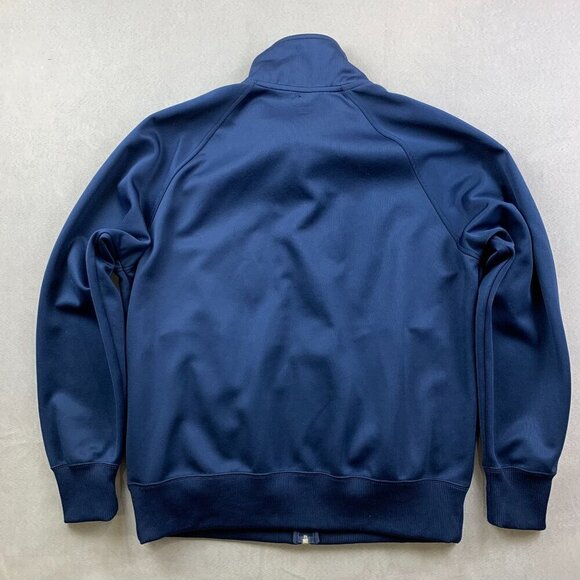 Nike Mens Track Jacket Large Blue Full Zip Sweater Long Sleeve Raglan Athletic - Picture 8 of 10